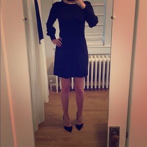 Black long sleeved sweater dress from LOFT